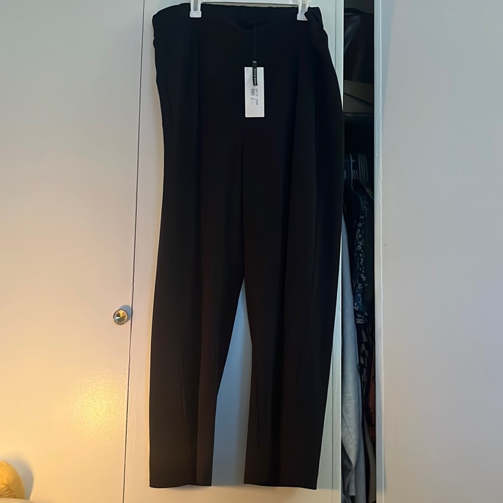 Black Curvy Trouser - UK River Island size UK22 US18